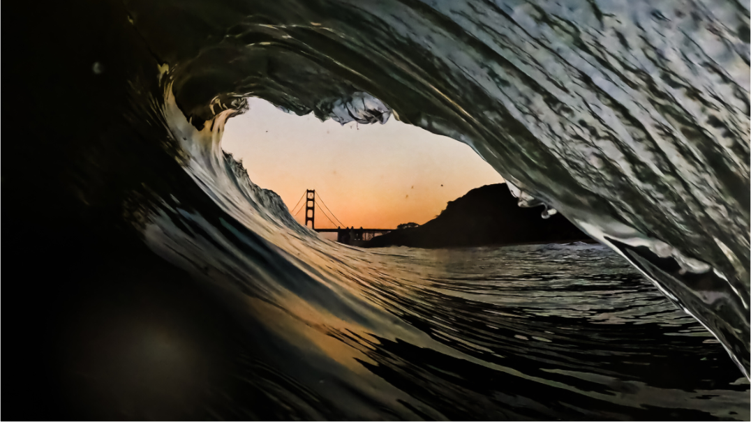 Main image Fine Art Print: Rise of Orange + Black