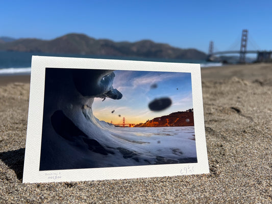 A-Frame Greeting Card Print: California Gold