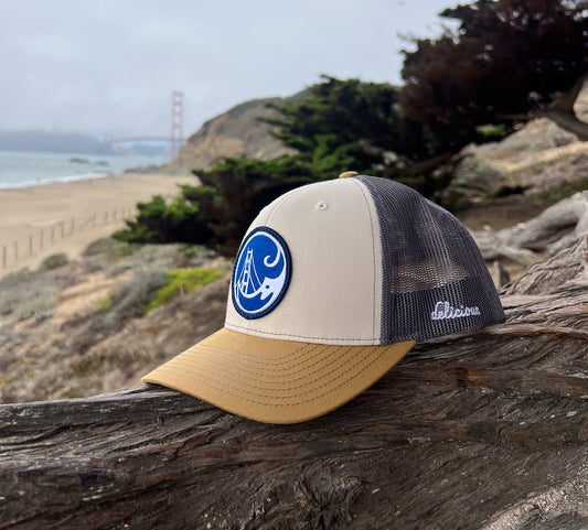 Brand Hat - delicious. Curved Brim Trucker