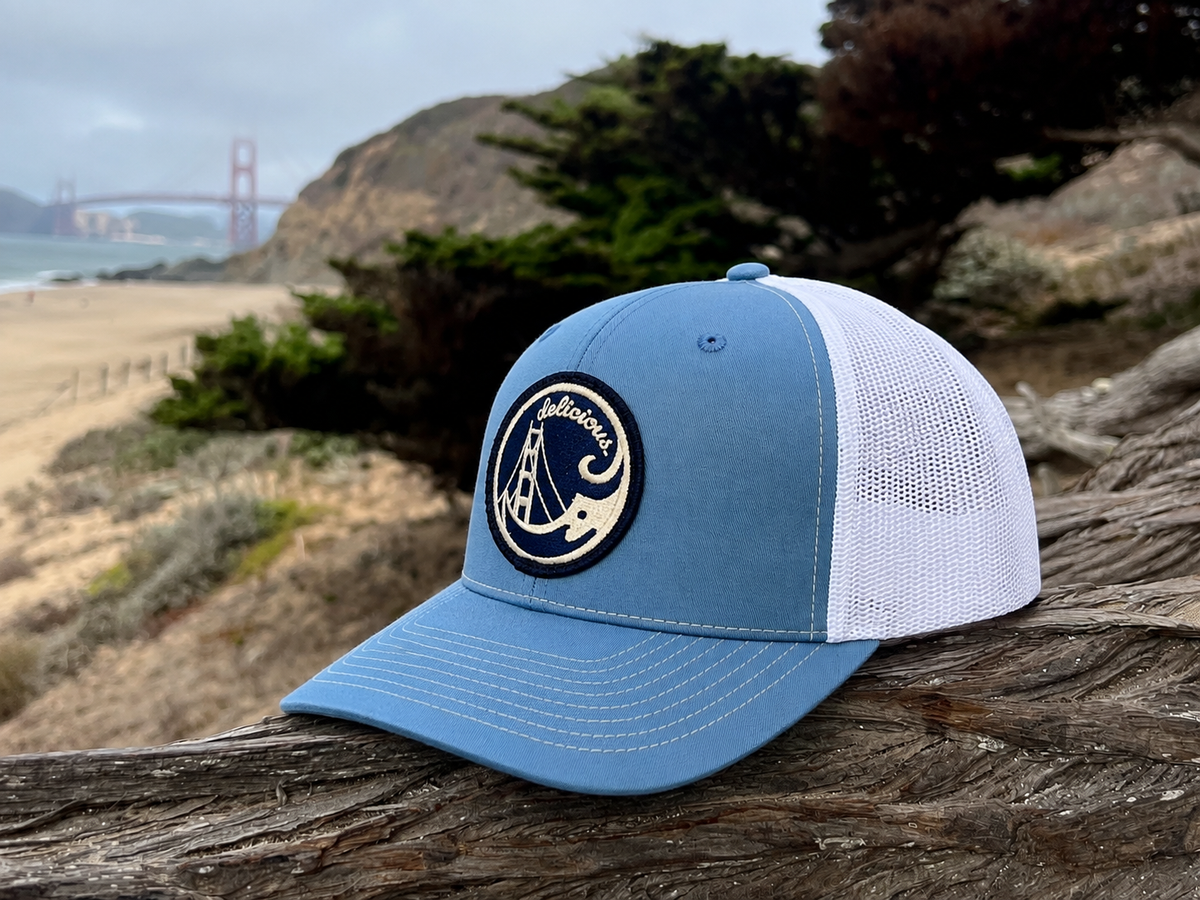 Brand Hat - delicious. Curved Brim Trucker