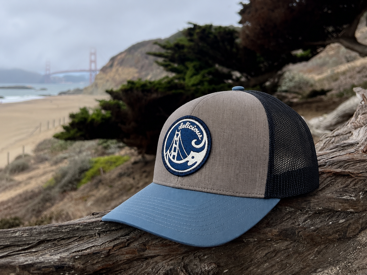 Brand Hat - delicious. Curved Brim Trucker